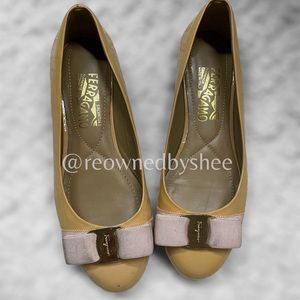 Authentic Beautiful Salvatore Ferragamo patent leather shoes size 6C